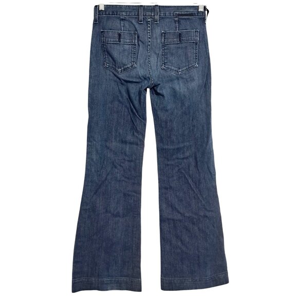 Lucky Brand Gene Montesano Flared Denim Jeans Vintage Inspired Bootcut Womens Sz - Picture 2 of 10